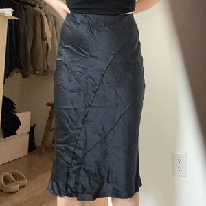 Vince Midi Skirt Navy